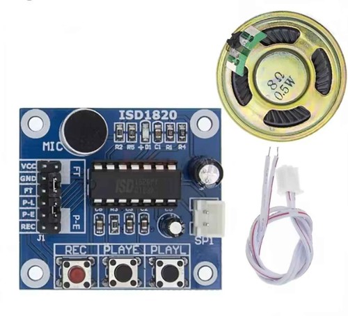 Sprachaufnahme-Modul 10sek.  Rekorder Wiedergabe inkl Lautsprecher - Bild 1 von 3