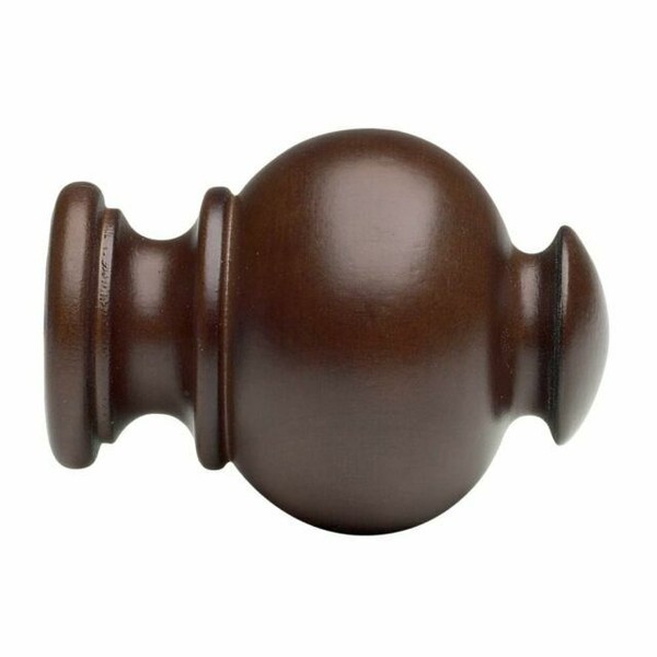 Kirsch Wood Trends Button Ball Mahogany Finials 5629G083 for sale