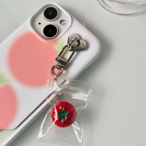 Lovely Tomato Style Phone Charm Individualized Phone Chain Pendant Bag Hangings - Zdjęcie 6 z 8