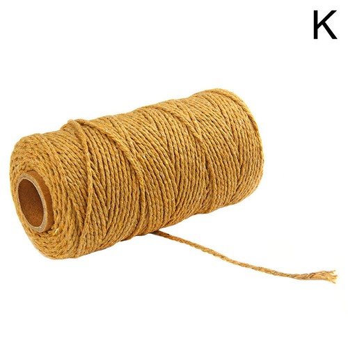 2mm Woven Crafts Cotton Rope Colored String Braided Colored Threads Macrame Cord - Picture 6 of 30