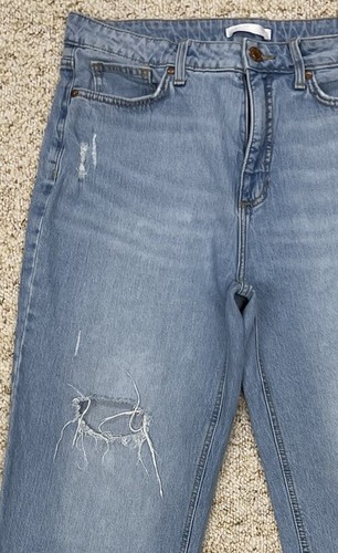 LC Lauren Conrad Crop Jeans Women's Size 12 Distressed High Rise (32x26) - Picture 9 of 22