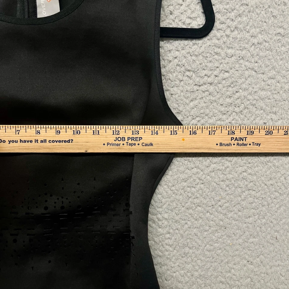 Clover Canyon Dress Womens M Black Laser Cut Fitted Bodycon Little Black Dress - Image 4 of 4