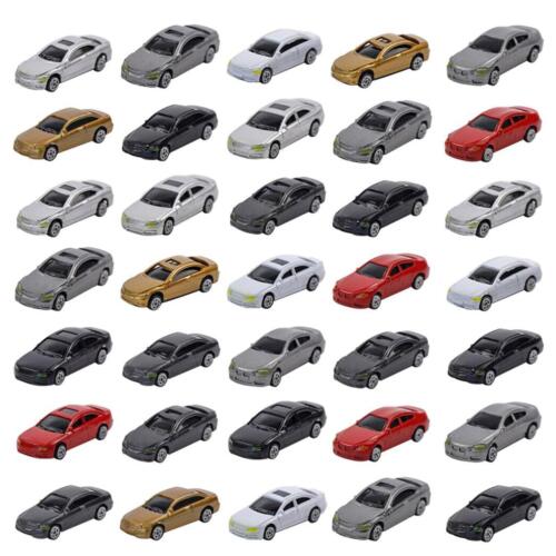 50pcs HO Scale Model Cars Vehicles 1:87 Building Scenery Railway Layout Scenery - Picture 3 of 10