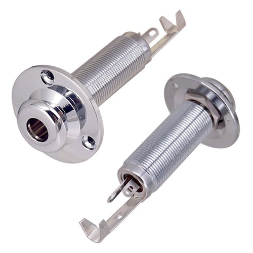 Acoustic Electric Guitar Stereo End Pin Jacks Socket Plug 6.35mm 1/4 Inch Parts - Picture 5 of 5