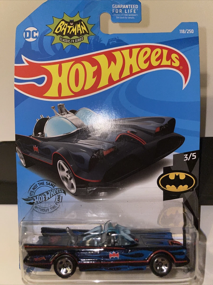 2019 Hot Wheels DC Batman Classic TV Series Batmobile 5 5 Blue