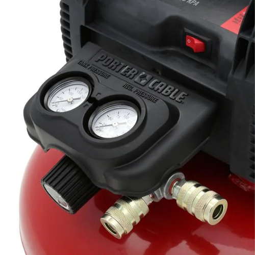 Pancake Air Compressor Electric Portable 6 Gal. 150 PSI Finish Nailers Framing - Picture 9 of 12