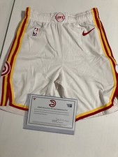 Game Used Trae Young Hawks Shorts 22/23 Season Fanatics Authentic COA Worn