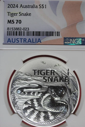 2024 NGC MS7O TIGER SNAKE ASUTRALIA DOLLAR #B49171
