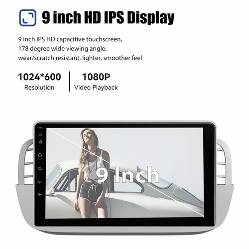 9" Android 12 Apple Carplay Car Stereo Radio GPS Navi RDS For Fiat 500 2007-2015 - Picture 16 of 24
