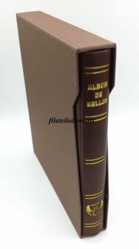 Album Pour Timbres 15 Anneaux Standard Universel Marron Grenat Vert Granfil - Picture 3 of 26