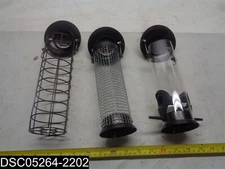 3 Piece Set: Lulu Home Hanging Bird Feeders Black Color