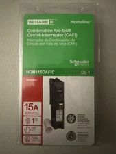 Homeline HOM115CAFIC 1 Pole 15A 120V Plug In AFCI Arc Fault  Combination Breaker