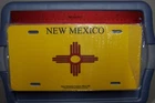 NOS New Mexico State Flag License Plate  * Nice Graphic Design & Heavy Duty Tag*