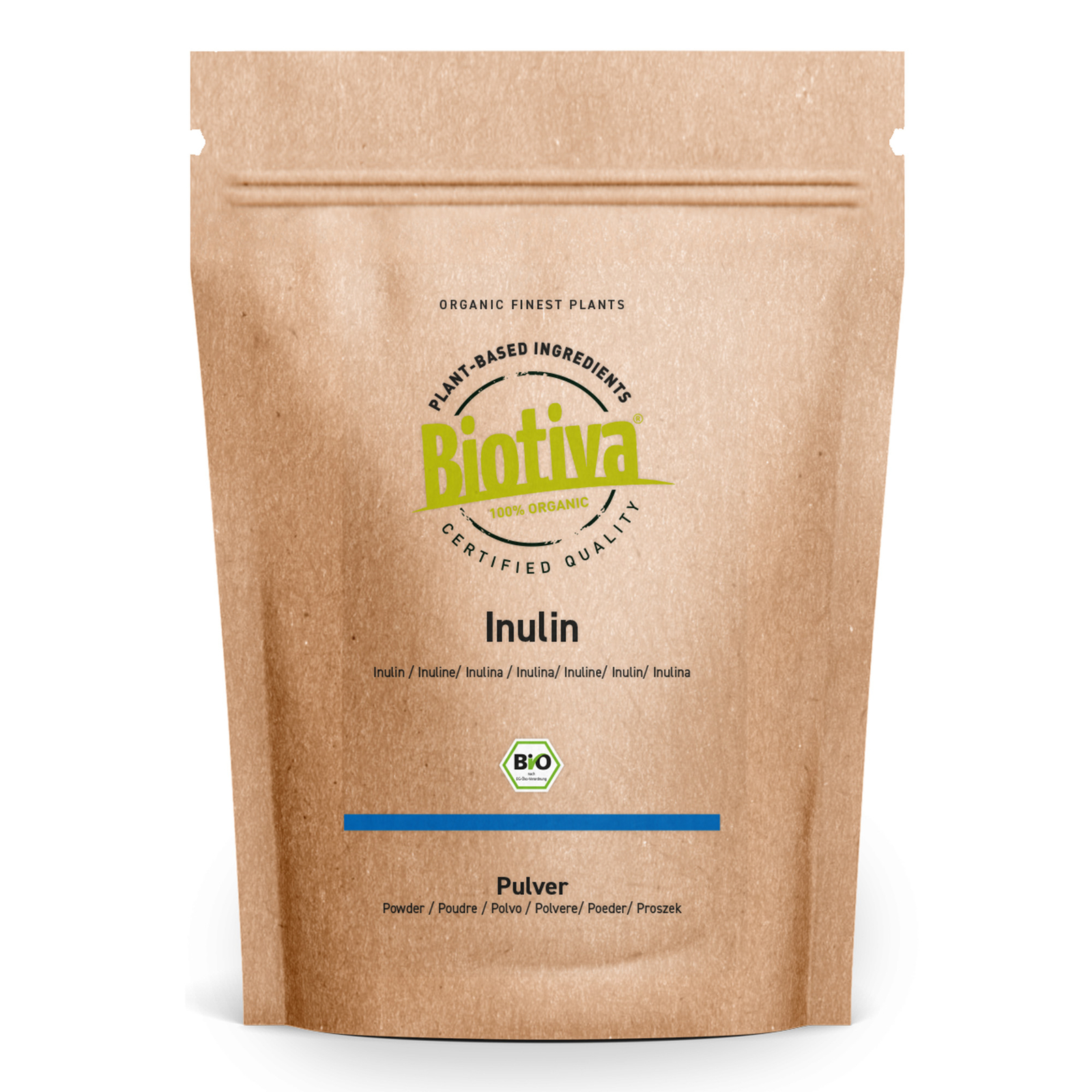 Polvo de inulina orgánico 1000 g (2x500 g) biotiva (29,99 EUR/kg)