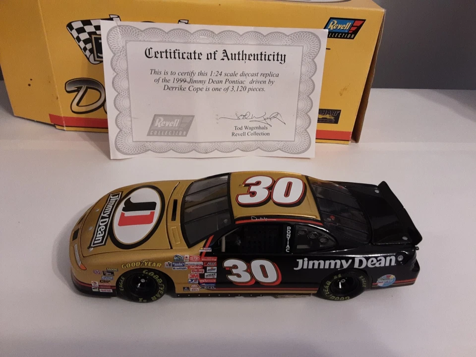 Revell 1:24 Scale Diecast Car #30 Derrike Cope 1999 Jimmy Dean Pontiac - Image 4 of 4