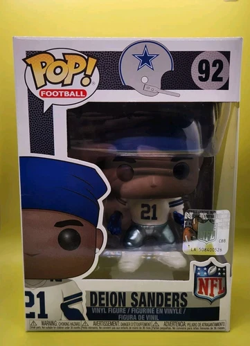 Funko Pop 92 NFL Dallas Cowboys Deion Sanders Vinyl Figure ~ NEW IN BOX 
