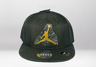 black and gold jordan snapback