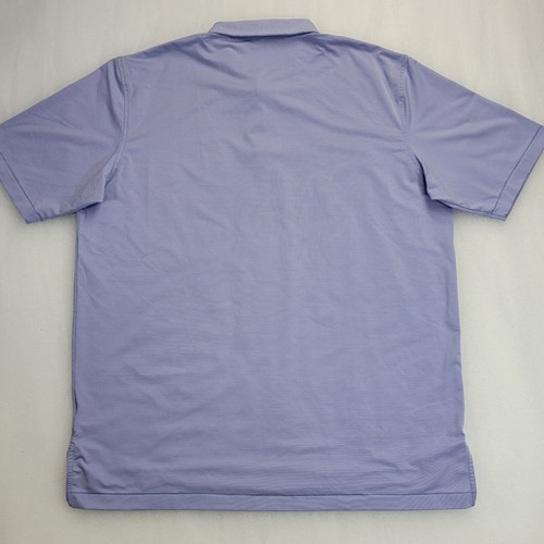 Peter Millar Mens Jubilee Performance Jersey Golf Polo Size 2XL Purple Stripe - Picture 8 of 12