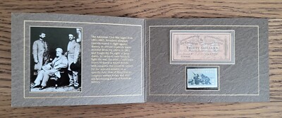 ORIGINAL CIVIL WAR 1864 $30 CONFEDERATE $1000 BOND COUPON