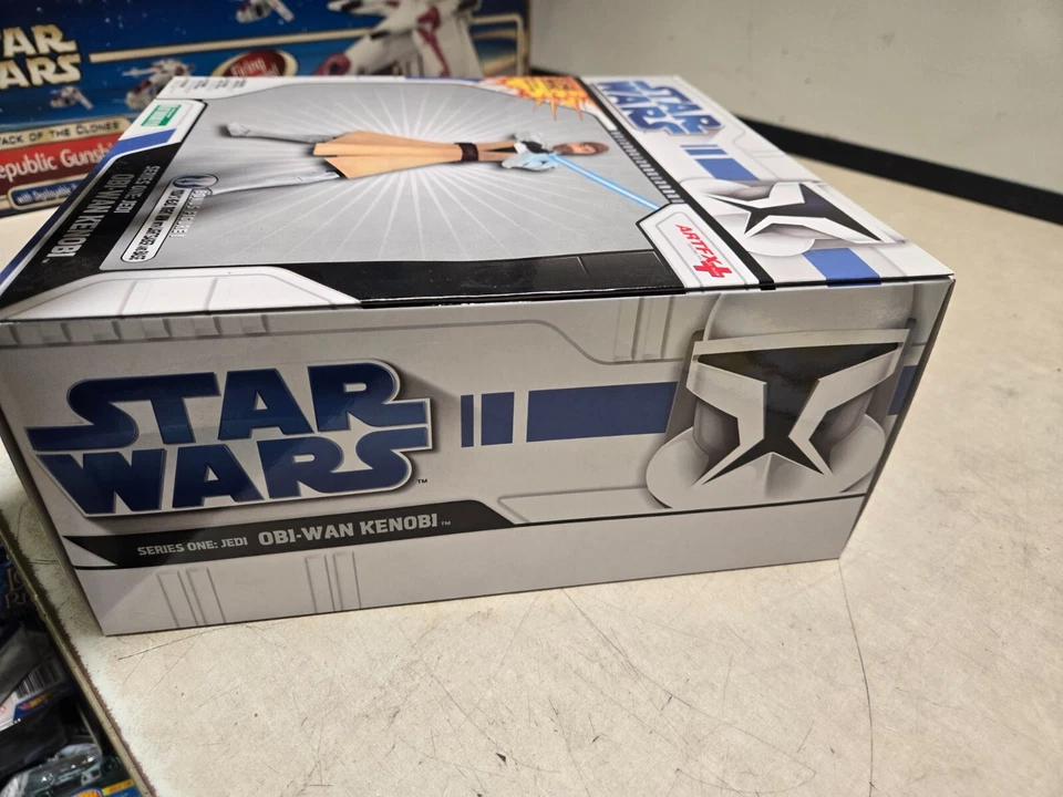 KOTOBUKIYA ARTFX Star Wars GUERRAS CLONAS Serie Uno Jedi Obi-Wan Kenobi Foto 4 de 4