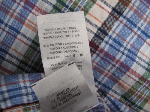 GANT COMFORT OXFORD REGULAR FIT Herren Karohemd Button Down XL Langarm - Bild 18 von 24