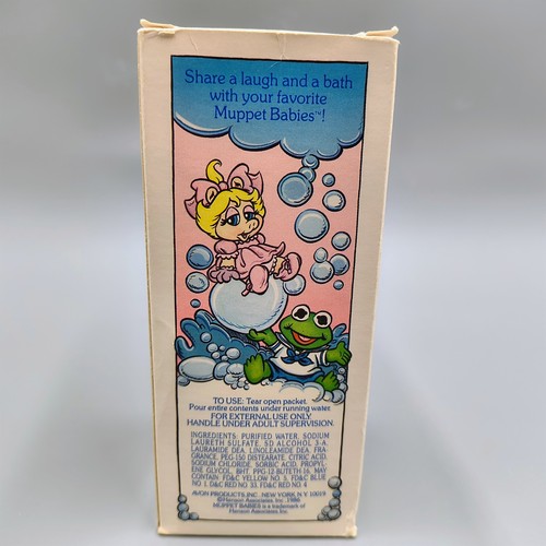 Vintage Muppet Babies Bubble Bath Comic Strip Packets in Box NOS Avon - Picture 9 of 10