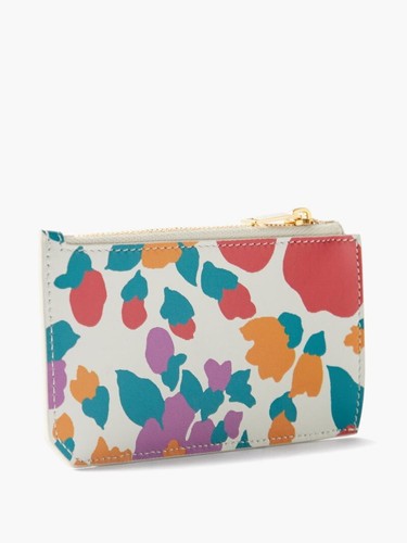 Floral-Print Leather Cardholder YSL - Picture 3 of 3