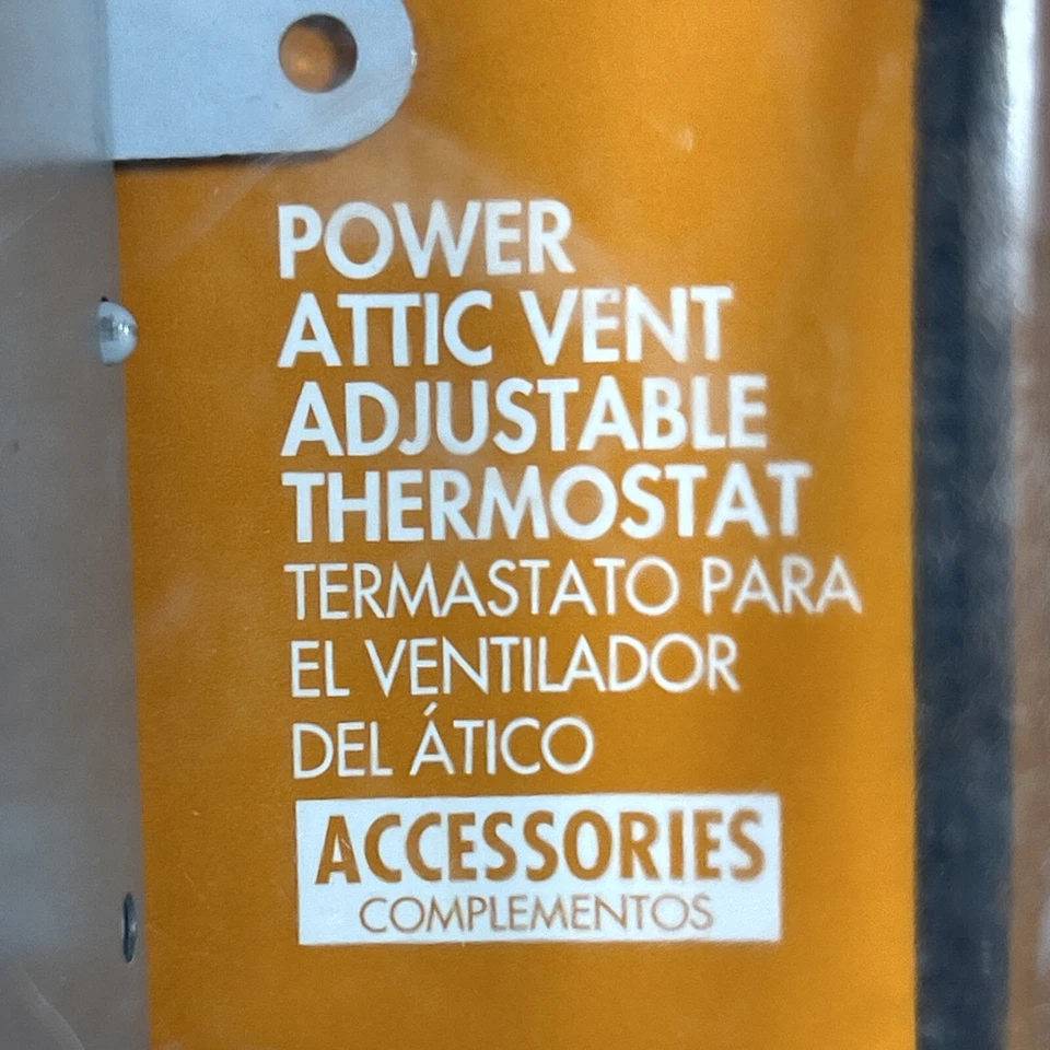 Termostato de temperatura ajustable Air Vent Inc. 58033 Power Attic Vent TCTLTODM Foto 4 de 4