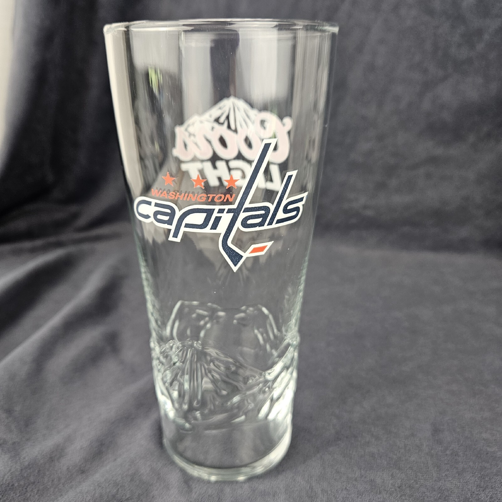Set of 4 Coors Light Beer Drinking Glass Washington Capitals Barware 16