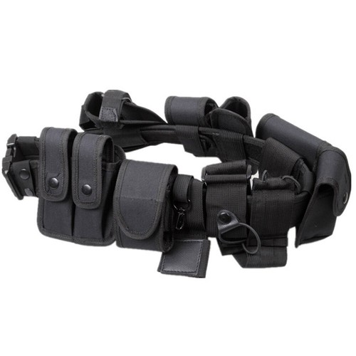 Tactical Nylon police Security Guard Duty Belt Utility Kit System w/ Pouch USA - Picture 2 of 12