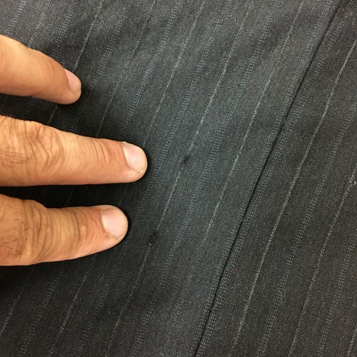 Donna Karan Blazer 42 Adult Black Pinstripe Wool Sports Coat Suit Italy Mens - Picture 11 of 12