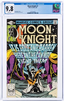 Moon Knight #7 CGC 9.8 HIGH GRADE Marvel Comic 1981 Bill Sienkiewicz Cover & Art