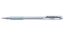 Pentel Hybrid Gel Grip Ball Point Gel Pen - 0.8mm K118 - Gold - Silver - White