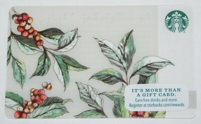 2016 STARBUCKS ARABICA BEAN BRAILLE GIFT CARD 6127 - New / Unused (No $ Value)