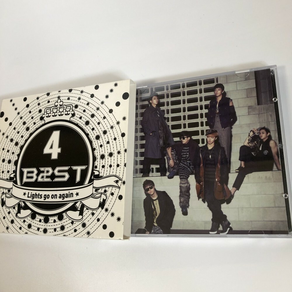 直筆サイン★BEASTビーストLights go on again CD+DVD Beast 4th Mini Album Lights Go On Again Autographed Signed
