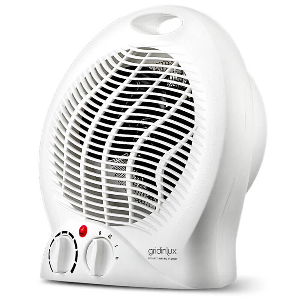 Radiador eléctrico Calefactor Termostato Frío/Calor 1000W - 2000W Gridinlux