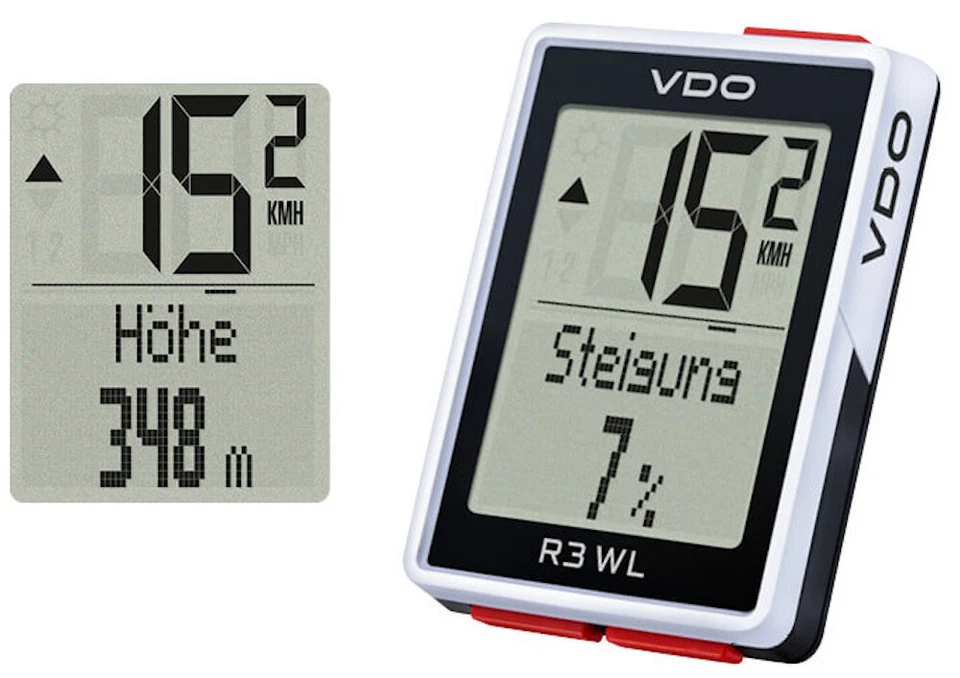 VDO R3 Wl Sts Ciclocomputer Bici Tachimetro Bicicletta Altimetro VTS Codificata - Immagine 3 di 4