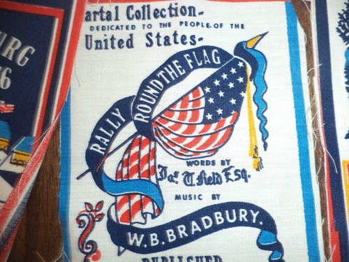 Patriotic VIP Cranston Fabric Panel Stars And Stripes Appliques Plus 10 Small - Afbeelding 7 van 13