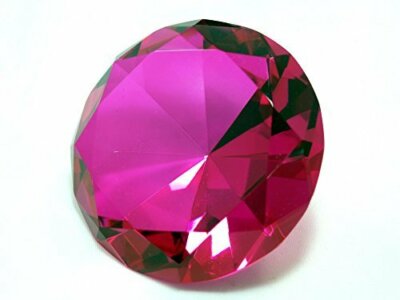 100mm/4'' Home Office Decor Wedding Decoration Glass Diamond Shaped Paperweight 