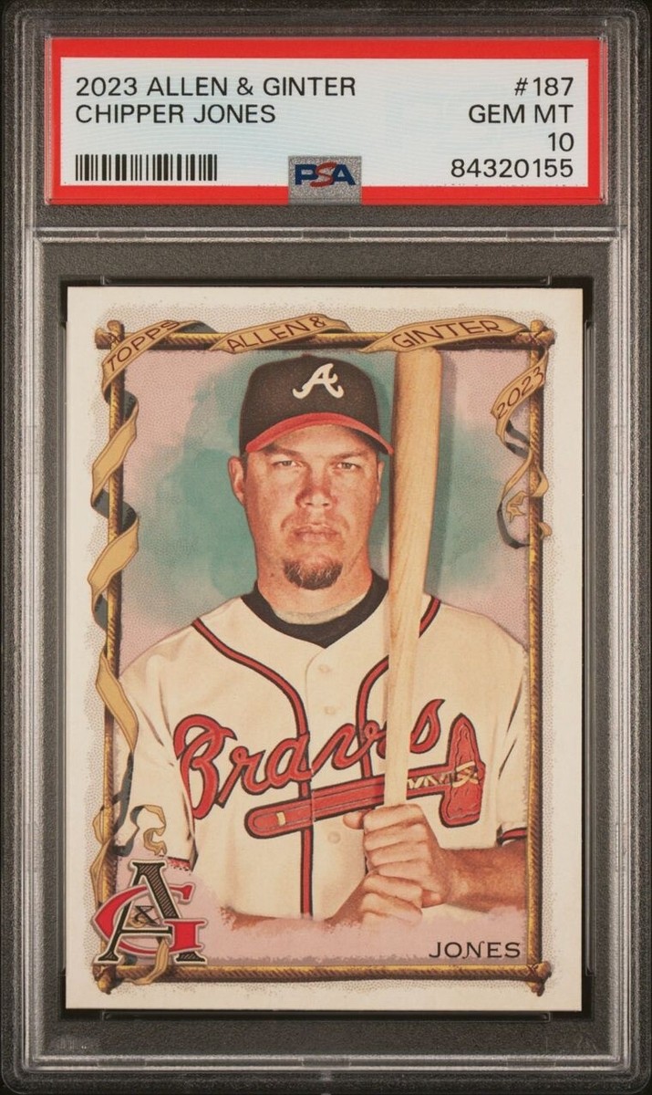 2023 Allen Ginter 187 Chipper Jones PSA 10 POP 2 | eBay