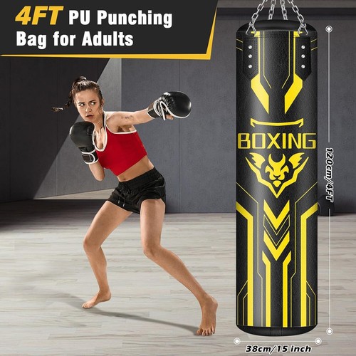 Punching Bag with Stand Adult, Inflatable Freestanding Heavy Duty Boxing Bag,Wom - Picture 4 of 7