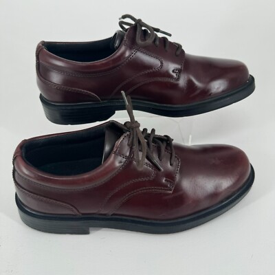 Deer Stags Times MENS Burgundy Leather Lace Up Casual Dress  display picture 3