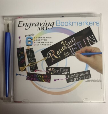 Compact Art Engraving Art Book markers - 4 Sets