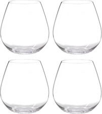 Elegant Stemless Wine Glass Set for Pinot & Nebbiolo - 4 Pack