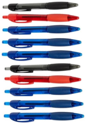 10 x Gelschreiber Gelstifte Gel Ink Premium Stifte Set 6x blau 2x rot 2x schwarz