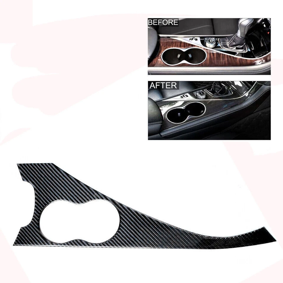 Kit decorativo interior de fibra de carbono para Infiniti Q50 Q60 cubierta adorno 12 piezas Foto 3 de 4
