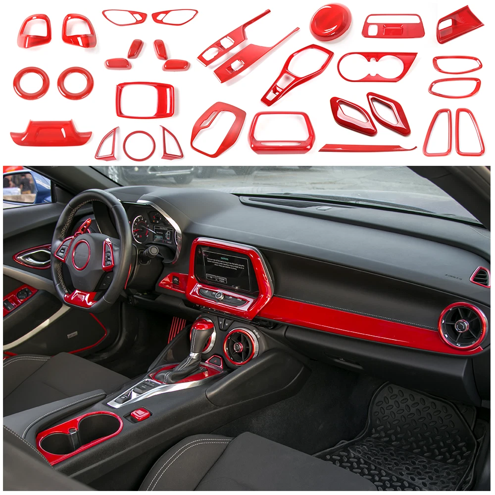 Full set Interior Decoration Cover Trim Kit for Chevrolet Camaro