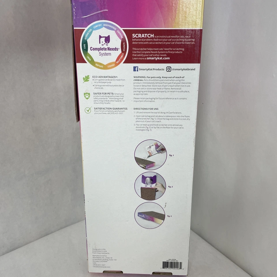 SmartyKat Scratch Up Hanging Corrugated Cat Scratchers for Cats & Kittens, St... - Image 2 of 4