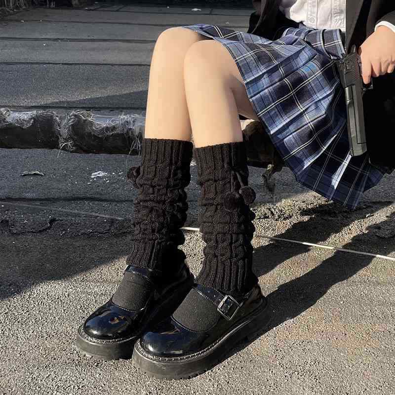 Socks Leg Warmers Cable Knitted Crochet Warm Women Knit Long Ladies Winter-image