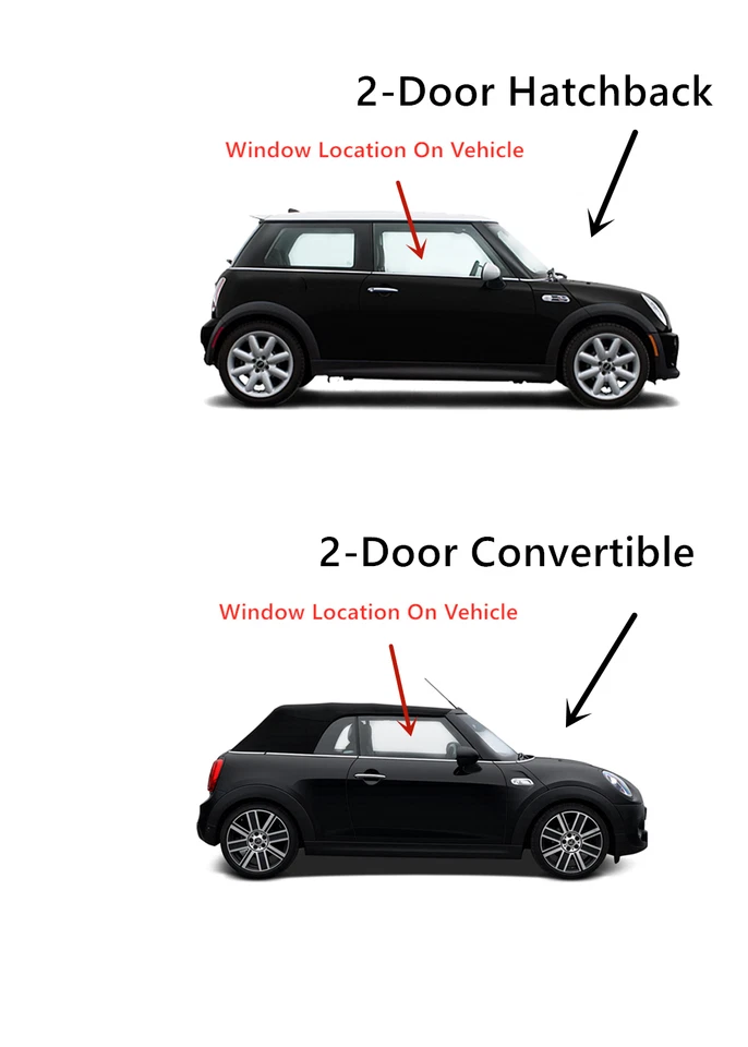 Fits 2002-2007 Mini Cooper Passenger Side Right Front Door Window Glass Foto 2 de 4